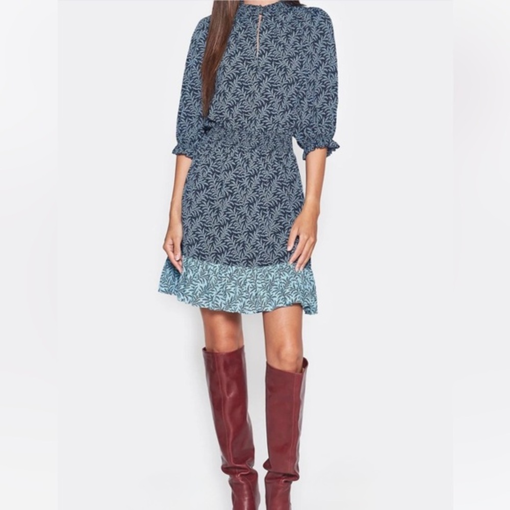 Joie Floral 3/4 Sleeve Dress M